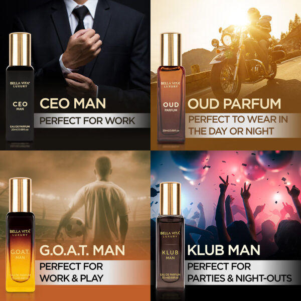 Bella Vita Organic Luxury Perfumes Gift Set For Men- LYF1028 - Image 5