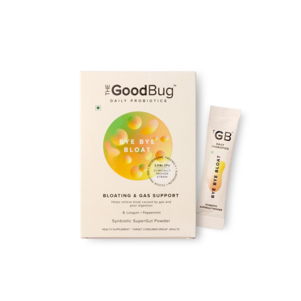 The Good Bug Bye Bye Bloat Supplement Powder - Ease Digestive Discomfort Naturally- SUX1001