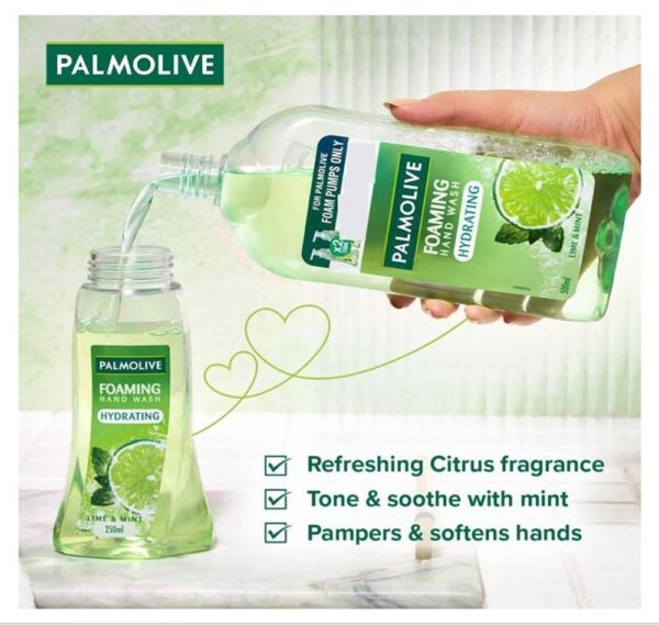 Palmolive Hydrating Lime & Mint Foaming Hand Wash- XBG1008 - Image 4