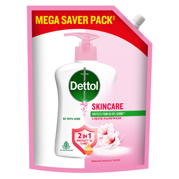 Dettol Liquid Handwash Refill - Skincare Moisturizing Hand Wash Pouch- XBG1013