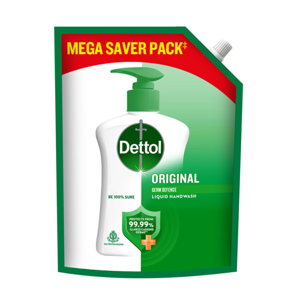 Dettol Liquid Handwash Refill Pouch - Original Germ Protection Hand Wash Pouch- XBG1016