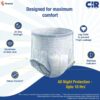 CIR Adult Diaper ( Pants, M , 75-100 cm)- HYA1002 - Image 4