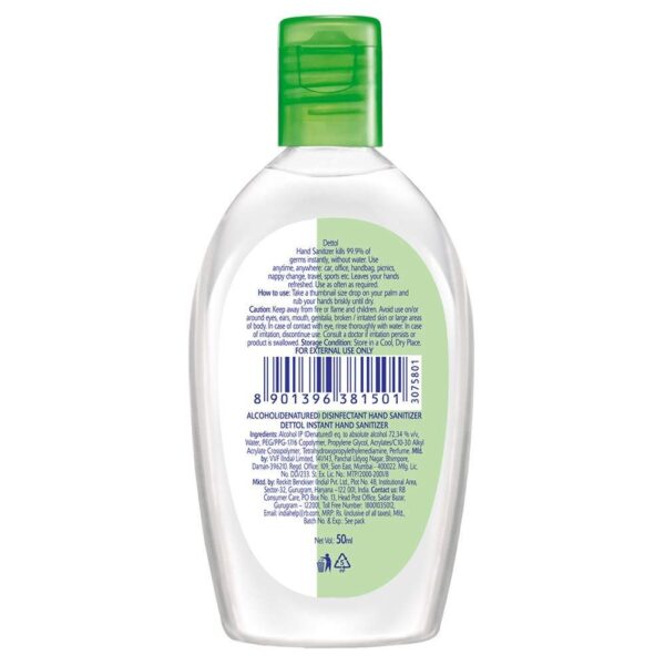 Dettol Original Germ Protection Alcohol Based Hand Sanitizer 50 ml Combo- XBG1022 - Image 4