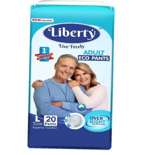 Liberty Eco Adult Diaper (Pants, L, 30-55 inches)- HYA1007