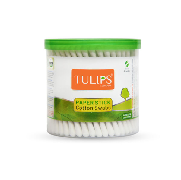 Tulips Paper Stick Cotton Buds Jar- ELY1003