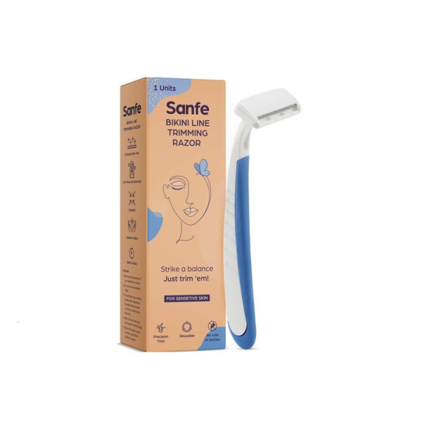 Sanfe Trimming & Hair Removal Body Razor For Women Painless Hair Removal With Stainless Steel Blade- PHQ1003