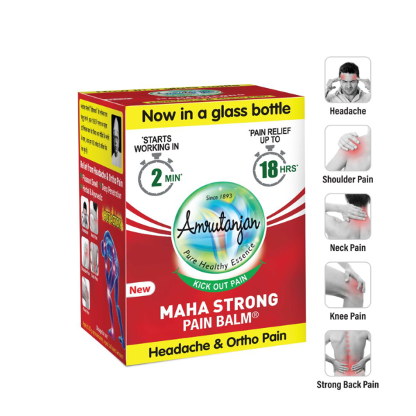 Amrutanjan Maha Strong Pain Balm- RRG1014