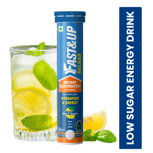 Fast&Up Reload Lime & Lemon Instant Energy Drink 5 Essential Electrolytes- TZR1015