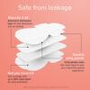 Nua Ultra Safe Sanitary Pads With Disposable Cover - Medium Flow XL- ZGV1003 - Image 5