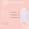 Nua Ultra Safe Sanitary Pads With Disposable Cover - Medium Flow XL- ZGV1003 - Image 3