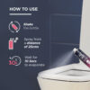 Pee Safe Toilet Seat Sanitizer Spray Floral- XQF1002 - Image 4