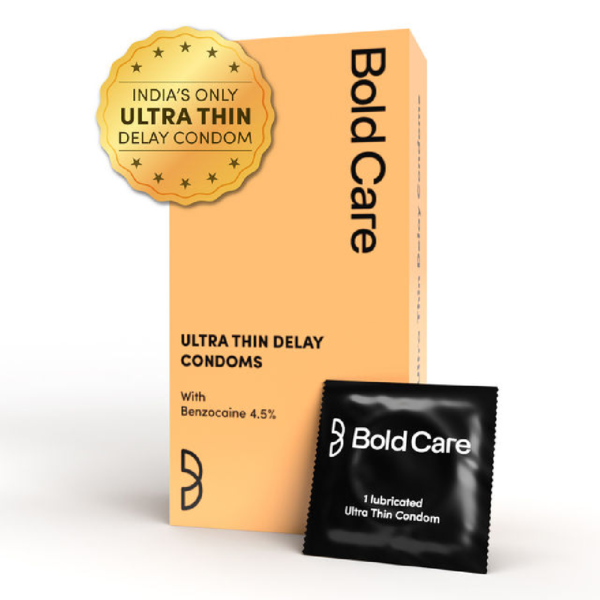 Bold Care Ultra Thin Delay Condoms with Benzocaine 4.5%- UAP1001