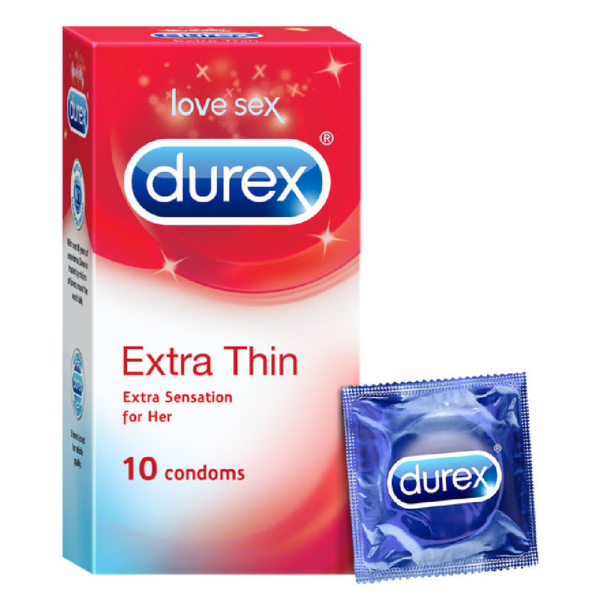 Durex Extra Thin Condom - Extra Thin Condoms- UAP1004