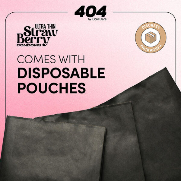Bold Care 404 By Bold Care Strawberry Flavoured Condoms- UAP1013 - Image 4