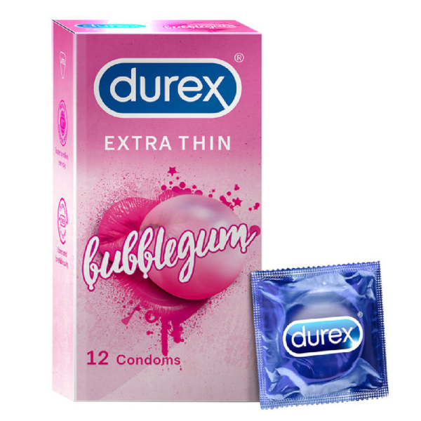 Durex Extra Thin Bubblegum Flavoured Condoms- UAP1029