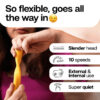 That Sassy Thing Flex Personal Body Massager For Women - Yummy Yellow- TVP1006 - Image 4