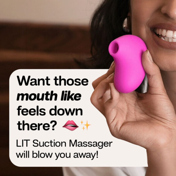 That Sassy Thing Lit Personal Massager With Suction Tech For Women - Hot Pink - TVP1007 - Image 3