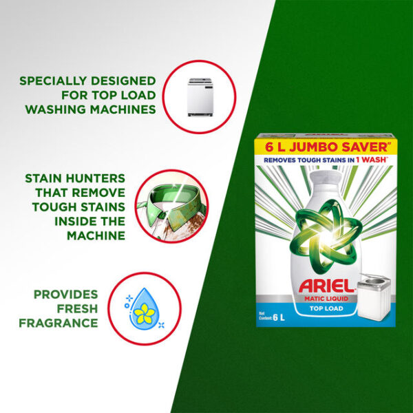 Ariel Matic Top Load Liquid Detergent- TZL1015 - Image 5
