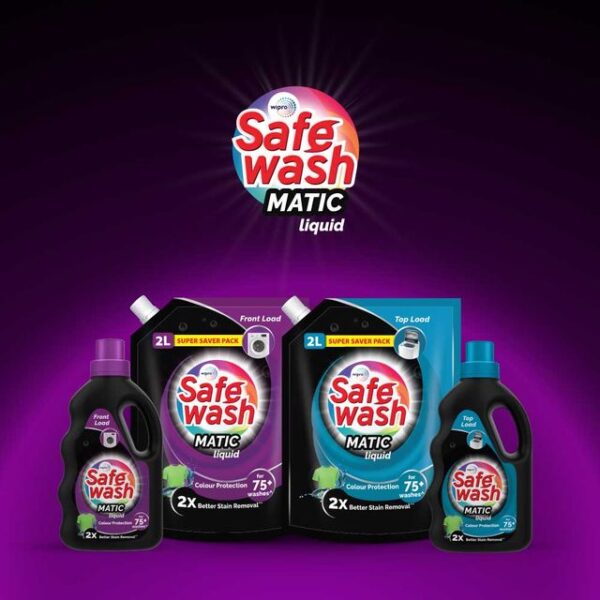 Safewash Front Load Matic Premium Liquid Detergent With 2X Stain Removal- TZL1019 - Image 5