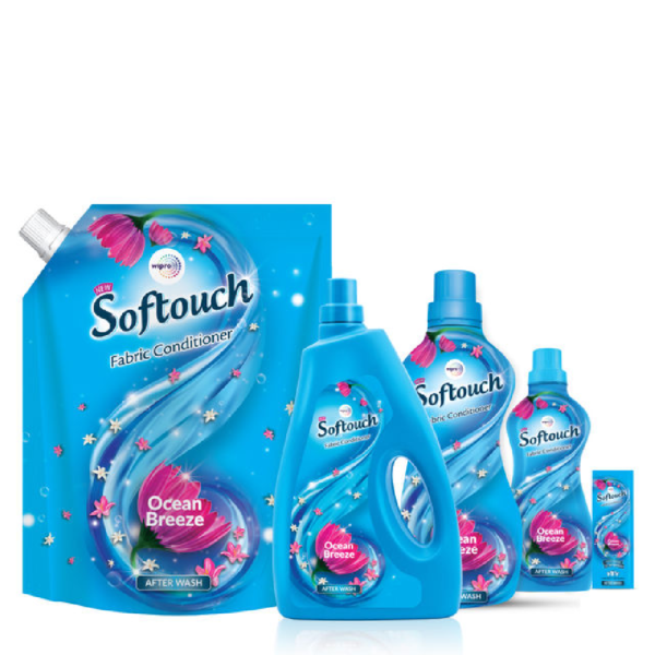 Softouch Ocean Breeze After Wash Liquid Fabric Conditioner With Antibacterial Protection- TZL1027