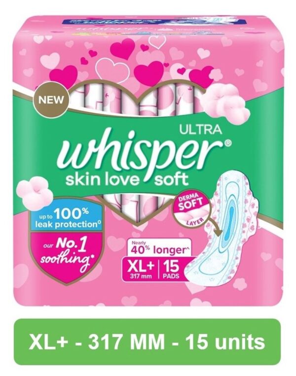 Whisper Ultra Skin Love - XL+- ZGV1015