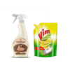 Vim Shudhham Sandalwood And Tamarind Spray For Copper, Brass & Silver(450ml) & Vim Dishwash Liquid Gel Lemon Pouch(2l) Combo- WQH1003 - Image 2