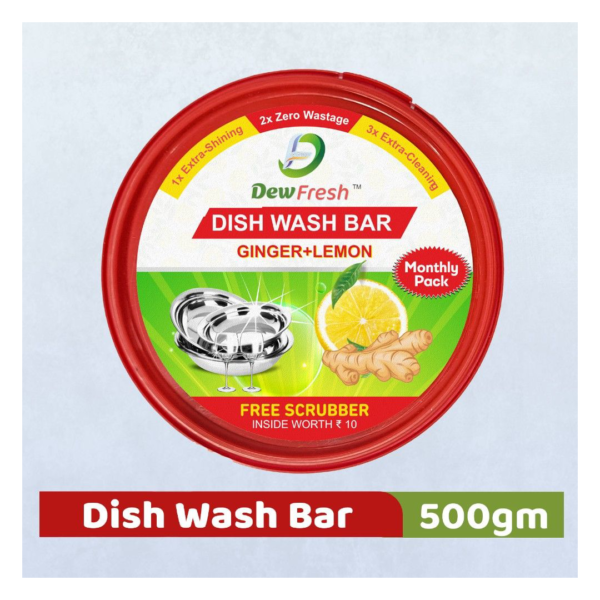 "Dew Fresh Dishwash Tub - Ginger & Lemon (Round Tub) - KKJ1019"