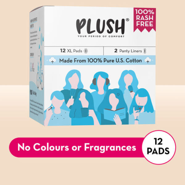 Plush Sanitary Pads - XL + 2 Panty Liner- ZGV1031