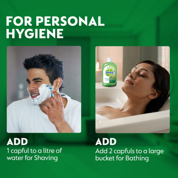 Dettol Liquid Disinfectant -Floor Cleaner, Surface Disinfection, Personal Hygiene - Lime Fresh- PSY1005 - Image 6