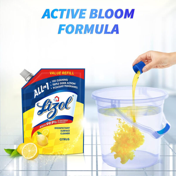 Lizol Floor Cleaner Liquid - Citrus Surface Cleaner- PSY1006 - Image 6