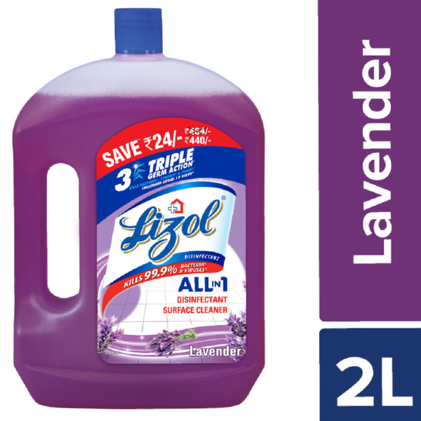 Lizol Floor Cleaner Liquid - Lavender Surface Cleaner- PSY1008