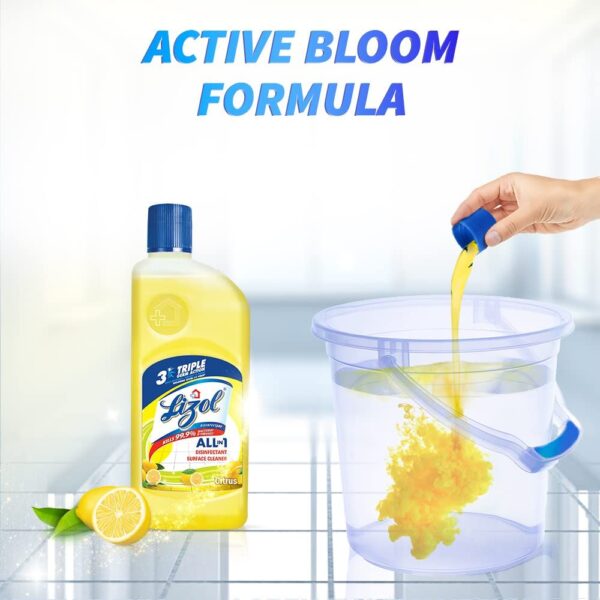 Lizol Floor Cleaner Liquid - Citrus Surface Cleaner- PSY1009 - Image 5