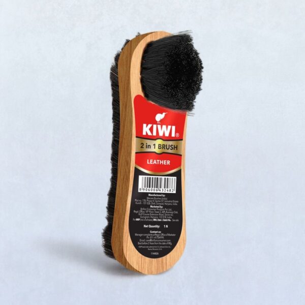 Kiwi 2-in-1 Shoe Brush For Leather Shoes- EWX1001