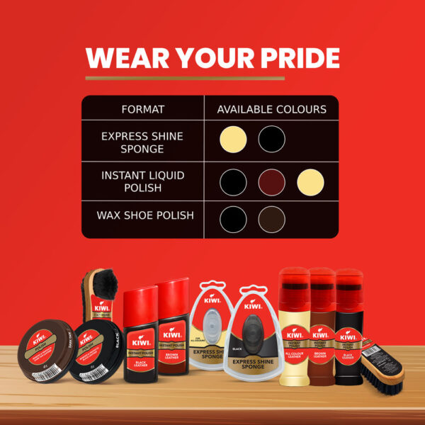 Kiwi Wax Shoe Polish, Renews And Protects Dark Tan Leather- EWX1002 - Image 5