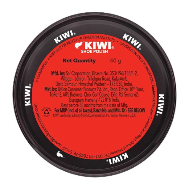 Kiwi Wax Shoe Polish, Renews And Protects Dark Tan Leather- EWX1002 - Image 3