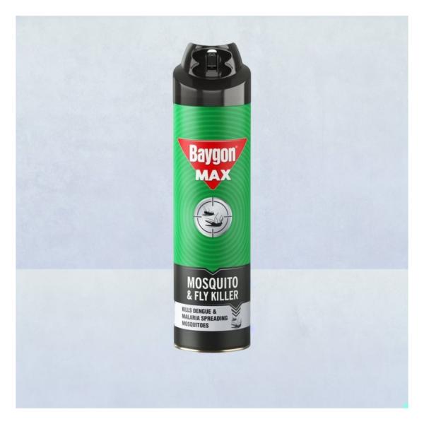 Baygon Max Mosquito And Fly Killer Spray, Kills Dengue & Malaria Spreading Mosquitoes- BQL1008