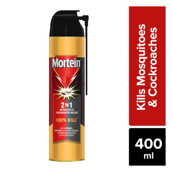 Mortein 2 in 1 Insect Killer Spray - Mosquito & Cockroach Killer- BQL1009