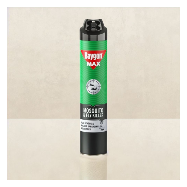 Baygon Max Mosquito And Fly Killer Spray, Kills Dengue & Malaria Mosquitoes- BQL1010