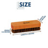 Helios 6 Inch Natural Hair Shoe Brush- EWX1009 - Image 3