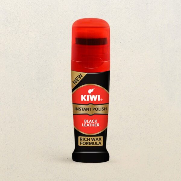 Kiwi Instant Liquid Shoe Polish (Black) Nourishment, Protection And Shine For Black Leather- EWX1011