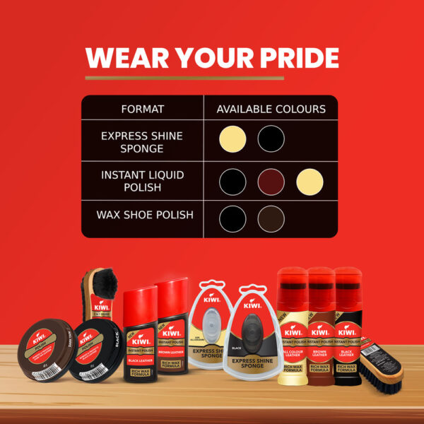 Kiwi Instant Liquid Shoe Polish (Black) Nourishment, Protection And Shine For Black Leather- EWX1011 - Image 6