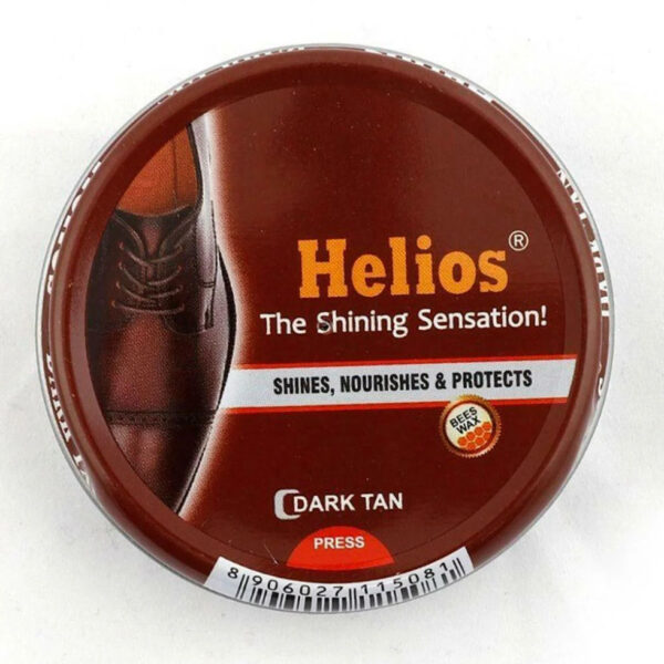 Helios Wax Shoe Polish - Dark Tan- EWX1013 - Image 2