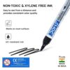 Doms Refilo Whiteboard Marker Pen Black- XUG1002 - Image 4