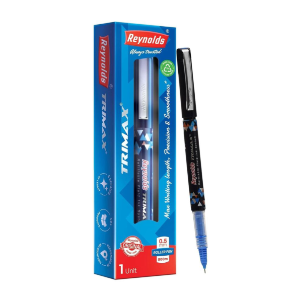 Reynolds Trimax Roller Ball Pen Set (1 Blue Pen)- XUG1003