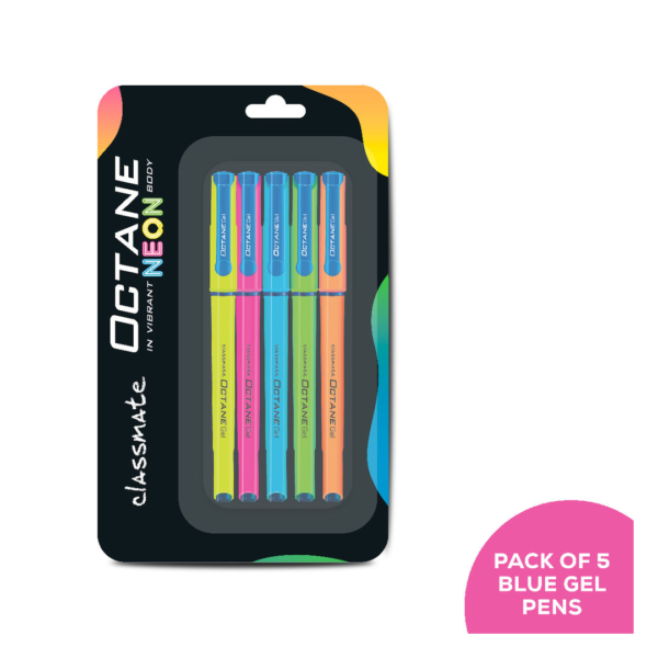 Classmate Octane Neon Gel Blister Blue- XUG1004