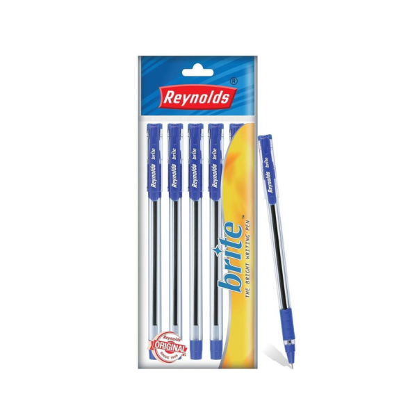 Reynolds Brite Ball Pen Set (5 Blue Pens)- XUG1009