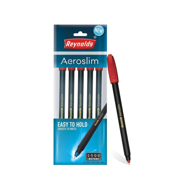 Reynolds Aeroslim Ball Pen Set (5 Red Pens)- XUG1018