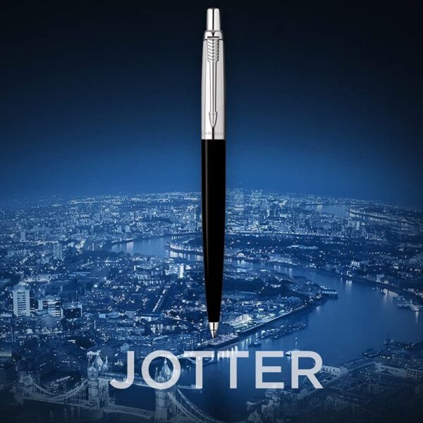 Parker Jotter Standard Ball Pen Black Body (Blue Ink)- XUG1019 - Image 4