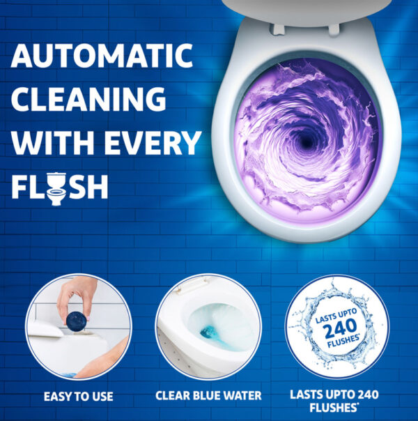Harpic Flushmatic Toilet Cleaner Blocks - Lavender- CPE1021 - Image 6