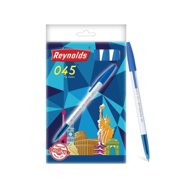 Reynolds 045 Ball Pen Set (10 Blue Pens)- XUG1022